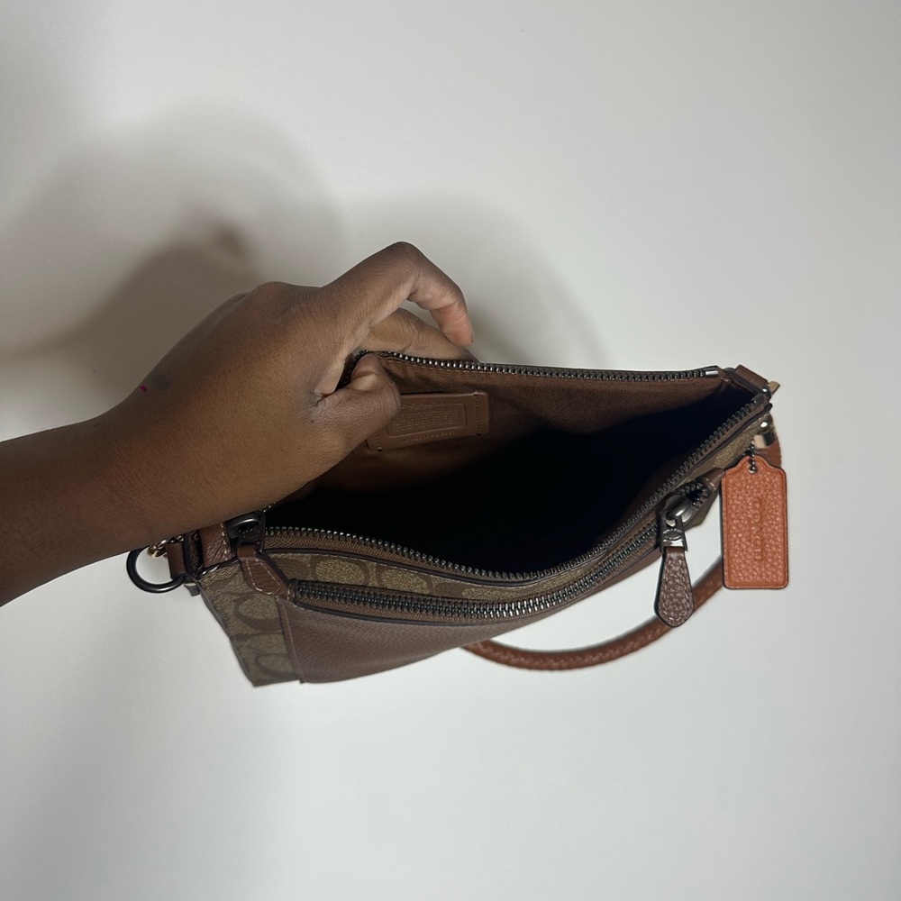 Coach Brown and Tan Crossbody Bag - Picture 4 of 4